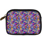 Multicolored Circles And Spots Digital Camera Leather Case Front