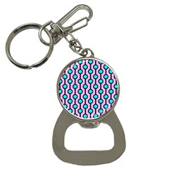 A Chain Of Blue Circles Bottle Opener Key Chain by SychEva