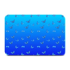 Butterflies At Blue, Two Color Tone Gradient Plate Mats by Casemiro
