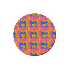 Abstract Painting Rubber Round Coaster (4 Pack)  by SychEva
