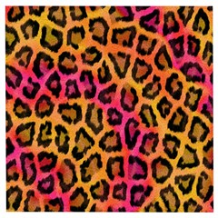 Leopard Print Wooden Puzzle Square by skindeep