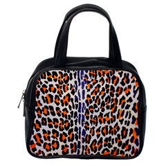 Fur-leopard 5 Classic Handbag (one Side) by skindeep