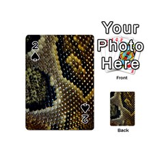 Leatherette Snake 2 Playing Cards 54 Designs (mini) by skindeep