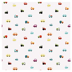 Cute Bright Little Cars Wooden Puzzle Square by SychEva