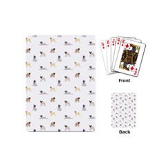 Funny Pugs Playing Cards Single Design (mini) by SychEva
