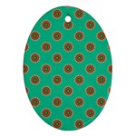 ethnic circular print Ornament (Oval) Front