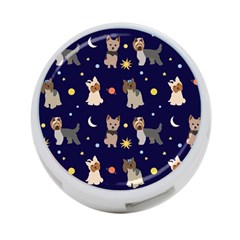 Terrier Cute Dog With Stars Sun And Moon 4-port Usb Hub (two Sides) by SychEva