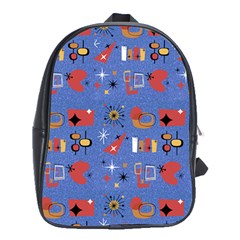 Blue 50s School Bag (xl) by InPlainSightStyle