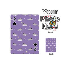 Cheerful Pugs Lie In The Clouds Playing Cards 54 Designs (mini) by SychEva