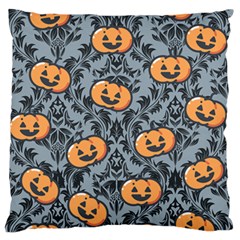 Halloween Jack O Lantern Large Flano Cushion Case (two Sides) by InPlainSightStyle
