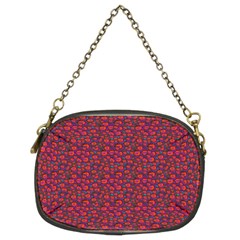 Pink Zoas Print Chain Purse (two Sides) by Kritter