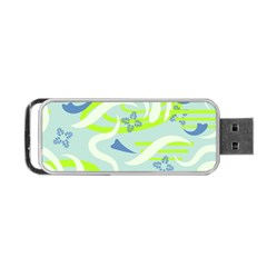 Folk Flowers Pattern  Portable Usb Flash (two Sides) by Eskimos