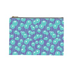 Blue Dandelions  Cute Plants Cosmetic Bag (large) by SychEva