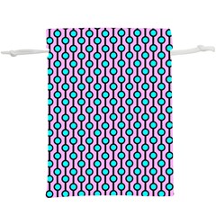 Blue Circles On Purple Background Geometric Ornament  Lightweight Drawstring Pouch (xl) by SychEva