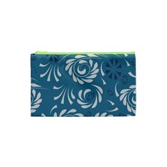 Folk Flowers Pattern Floral Surface Design Seamless Pattern Cosmetic Bag (xs) by Eskimos