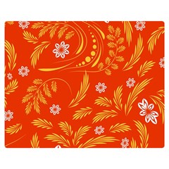 Folk Flowers Pattern Floral Surface Design Seamless Pattern Double Sided Flano Blanket (medium)  by Eskimos