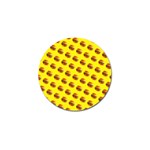Vector Burgers, fast food sandwitch pattern at yellow Golf Ball Marker (4 pack)