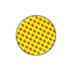 Vector Burgers, fast food sandwitch pattern at yellow Hat Clip Ball Marker