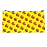 Vector Burgers, fast food sandwitch pattern at yellow Pencil Case