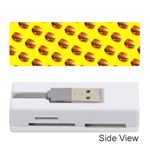 Vector Burgers, fast food sandwitch pattern at yellow Memory Card Reader (Stick)