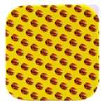 Vector Burgers, fast food sandwitch pattern at yellow Stacked food storage container