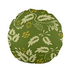 Folk Flowers Pattern Floral Surface Design Seamless Pattern Standard 15  Premium Round Cushions by Eskimos