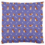 Cute Corgi Dogs Large Cushion Case (Two Sides)