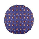 Cute Corgi Dogs Standard 15  Premium Flano Round Cushions