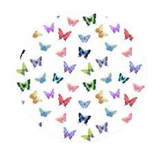 Cute Bright Butterflies Hover In The Air Mini Round Pill Box by SychEva