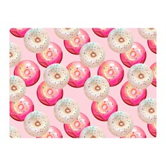 Pink And White Donuts Double Sided Flano Blanket (mini)  by SychEva