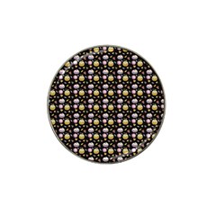 Shiny Pumpkins On Black Background Hat Clip Ball Marker (10 Pack) by SychEva
