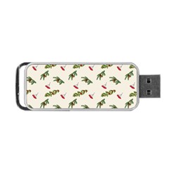Spruce And Pine Branches Portable Usb Flash (one Side) by SychEva