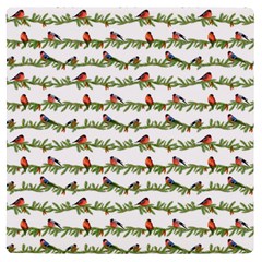 Bullfinches On The Branches Uv Print Square Tile Coaster  by SychEva