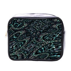 Emerald Distortion Mini Toiletries Bag (one Side) by MRNStudios