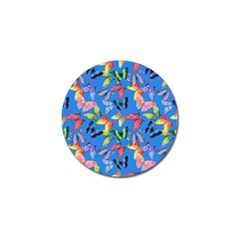 Bright Butterflies Circle In The Air Golf Ball Marker (4 Pack) by SychEva