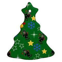 Krampus Kawaii Green Ornament (christmas Tree) 
