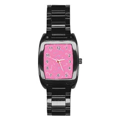 Sweet Christmas Candy Stainless Steel Barrel Watch by SychEva