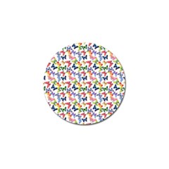 Multicolored Butterflies Golf Ball Marker (4 Pack) by SychEva