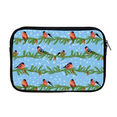 Bullfinches On Spruce Branches Apple Macbook Pro 17  Zipper Case by SychEva