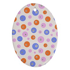 Colorful Balls Ornament (oval) by SychEva