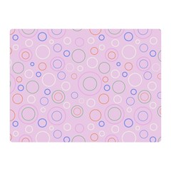 Multicolored Circles On A Pink Background Double Sided Flano Blanket (mini)  by SychEva