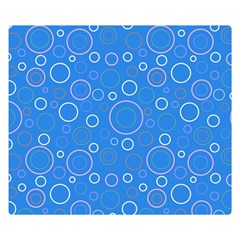 Circles Double Sided Flano Blanket (small)  by SychEva