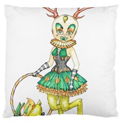 Gold Clown Large Cushion Case (two Sides)