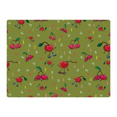 Red Cherries Athletes Double Sided Flano Blanket (mini)  by SychEva