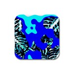 Abstract Tropical Rubber Square Coaster (4 pack)