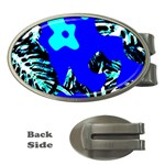 Abstract Tropical Money Clips (Oval) 