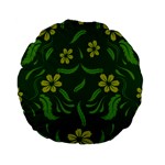 Folk flowers print Floral pattern Ethnic art Standard 15  Premium Flano Round Cushions