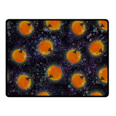 Space Pumpkins Double Sided Fleece Blanket (small)  by SychEva