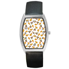 Oak Leaves And Acorns Barrel Style Metal Watch by SychEva