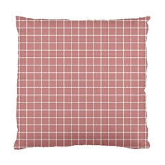 Abstrait Carreaux Rose/blanc Standard Cushion Case (one Side) by kcreatif